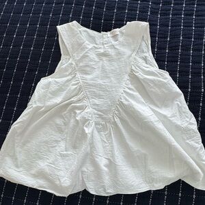Fate White Sleeveless Blouse